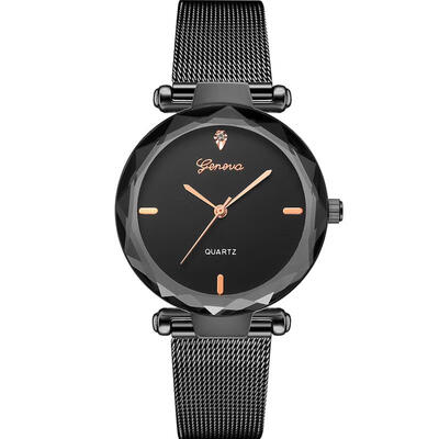 

2018 GENEVA Fashion Female Watches Women Luxury Quartz Watch Gold Stainless Steel Dress Watches Reloj Hombre