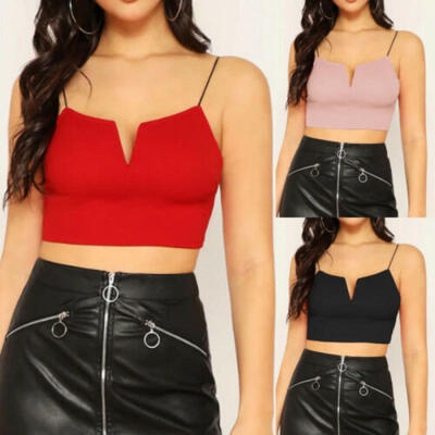 

2019 New Women Fashion Summer Casual Tank Tops Vest Blouse Sleeveless Crop Shirt