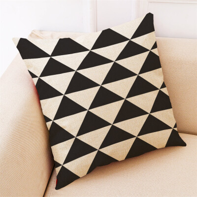 

〖Follure〗Home Decor Cushion Cover Black And White Geometry Throw Pillowcase Pillow Covers