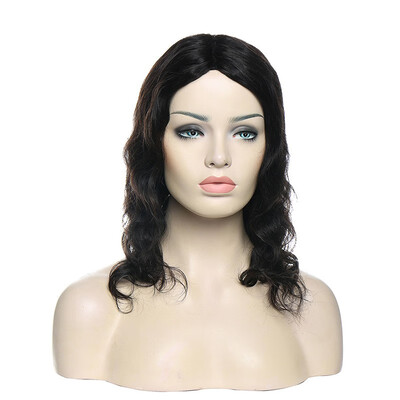 

100 Virgin Human Hair Natural Wave Wigs Brazilian Human Hair Wave Wigs Natural Black Color