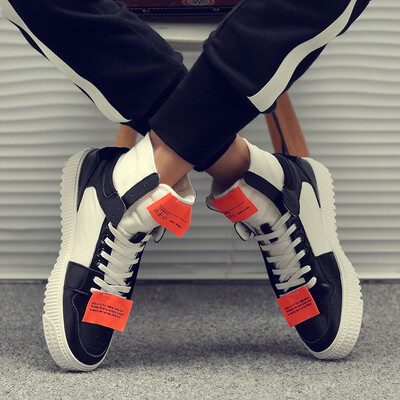 

Mens shoes 2019 summer white high shoes mens Korean version of the trend hip hop wild mens autumn leather breathable shoes