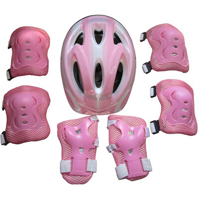 

7 X Sets Kids Roller Skating Skateboard Bike Helmet Knee Elbow Wrist Guard Pad