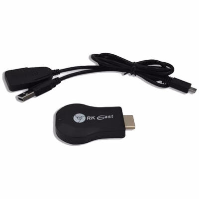 

RKANYCAST M9 Miracast Wireless Display Receiver 1080P HDMI WiFi Media Streamer Adapter Support Chromecast Airplay DLNA TV Stick