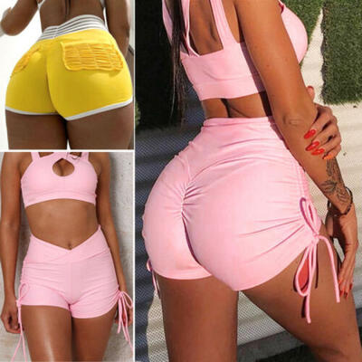

Women Activewear Shorts Gym Yoga Sports Elastic Fitness Stretch Short Hot Pant