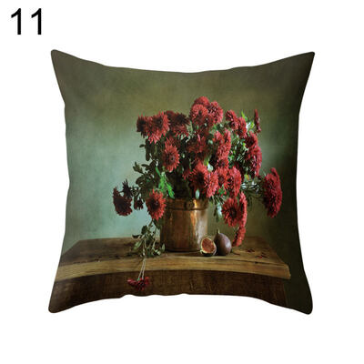 

Flower Vase Throw Pillow Case Cushion Cover Sofa Bedroom Car Cafe Office Decor