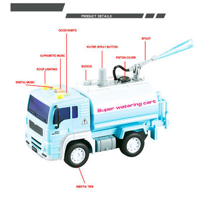 

Tailored 120 Sprinkler Toy Car Childrens Birthday Gift High Quality Christmas Gift