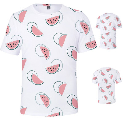

Toponeto Fashion Mens 3D Printing Creative Round Neck Casual Short Shirts Top Blouse