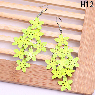 

Violet Blue color Jewelry Drop Flower Earrings for Women Dragonfly Owl Jewelry gifts New Fashion