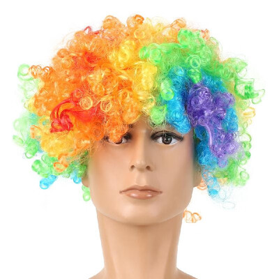 

Soccer Fans Wig Explosion Curly Hairpiece Party Decoration Carnival Headwear Wigs