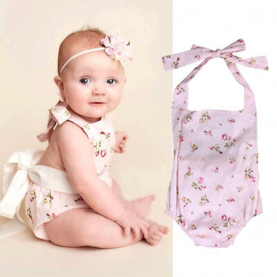 

Newborn Infant Baby Girl Floral Romper Bodysuit Jumpsuit Outfits Sunsuit Clothes