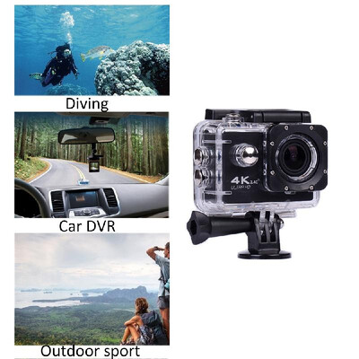 

Sports Action Camera Waterproof Outdoor Sport Camera Wide Angle WiFi 4K Ultra HD 720P DVR Cam USB with Remote Control