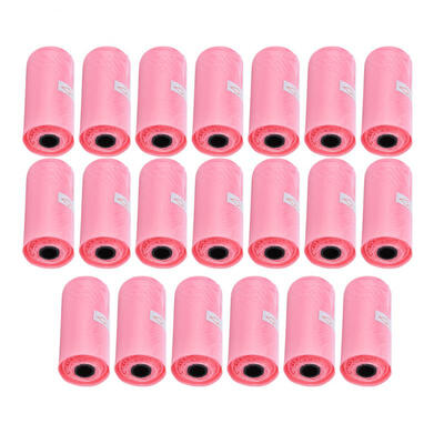 

Greensen 20 Rolls Disposable Garbage Clean-up Bag Baby Waste Pick Up Bag Pink
