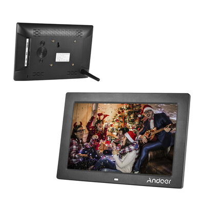 

Andoer 10inch Digital Photo Frame Full View IPS Screen 1080P Advertising Machine 1200 800 Resolution Support Random Play with Re