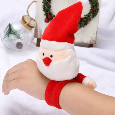 

Siaonvr Christmas Elk Pat Clap Bracelet Kids Band Christmas Soft Circle Wrist Gift Toys