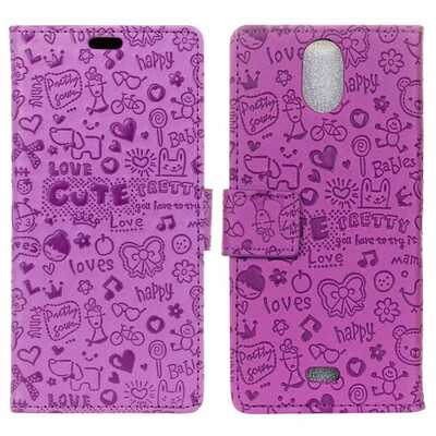 

MOONCASE Wiko Sunny3 Plus Little Witch Leather Case - Purple