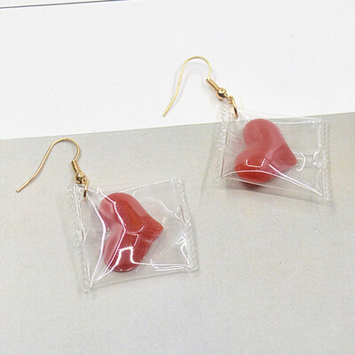 

1 Pair Fashion Summer Girl Sweet Cute Funny Temperament Fun Fruit Candy Earrings