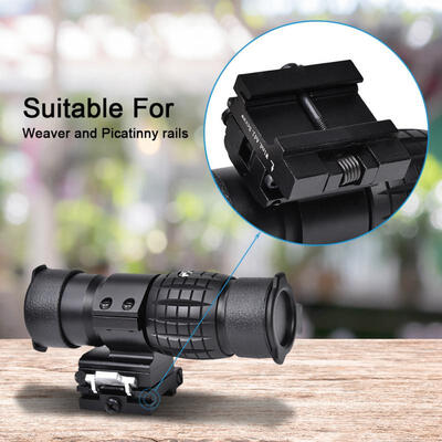 

Greensen 3X Magnification Hunting Scope Sight Side QD Pivot Mount Tackle Accessory