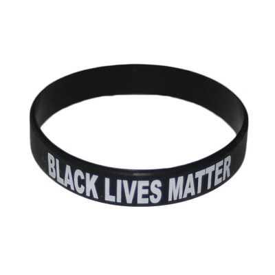 

New Fashion Personalized Bracelet Black Lives Matter Black Silicone Bracelet