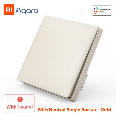 

Xiaomi Aqara QBKG04LM Smart Wall Switch Smart Wi-Fi Control Lighting from Anywhere Home Smart Wall Touch APP Home Device Remote Co