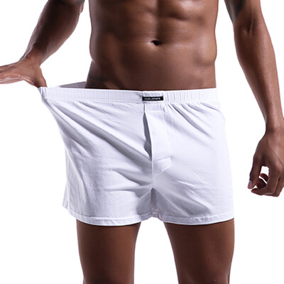 

Mens Underwear Solid Color Boxer Shorts Trunks Sports Casual Home Underpants