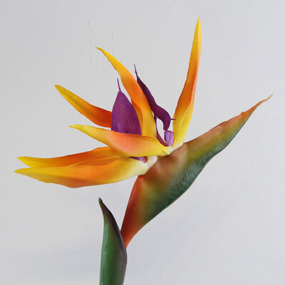 

Artificial Flower Bird Of Paradise Fake Plant Silk Strelitzia Reginae Home Decor