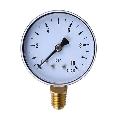 

60mm Dial 0-10bar NPT Thread Mount Pressure Gauge Fuel Air Oil Water Pressure Measuring Tools Manometer