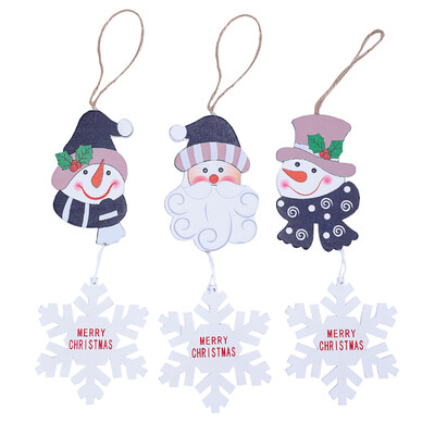 

Siaonvr 3Pcs Marry Christmas Decorations Wooden Ornament Xmas Tree Hanging Tags Pendant