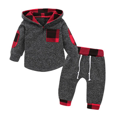 

Baby Boy Girl Infant Clothes Autumn Winter Hooded TopsPants 2PCS Set Outfits