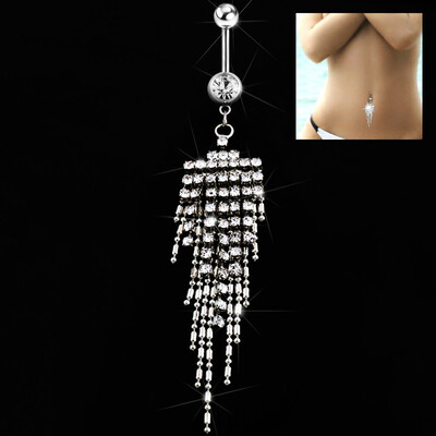 

Genuine Navel Ring Umbilical Nail Medical Steel Claw Combination Diamond Buckle