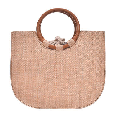 

Simple Women Round Handle Shoulder Bag Travel Casual Crossbody Tote Handbag