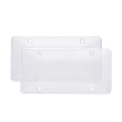 

Tailored Smoked Clear License Plate Cover Frame Shield Tinted Bubbled Flat Car
