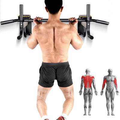 

Greensen Wall Mounted Pull Up Bar Indoor Chin Up Exercise Rod Upper Body Workout Equipment