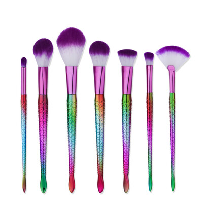 

Toponeto 7PCS Make Up Foundation Eyebrow Eyeliner Blush Cosmetic Concealer Brushes