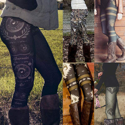 

Xmas Women Skinny Print Casual Leggings Stretchy Sexy Jeggings Pencil Pants