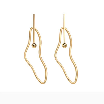 

ZA Jewelry Metal Drop Dangle Earrings For Women Geometric Round Leaf Vintage Statement Earrings Wedding Party Gifts Bijoux Punk