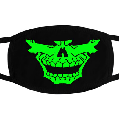 

Festival Skull Masks Skeleton PM25 Dustproof Skull Half Face Mask Multi Use Autumn Winter Luminous Accessories Mask For Adult