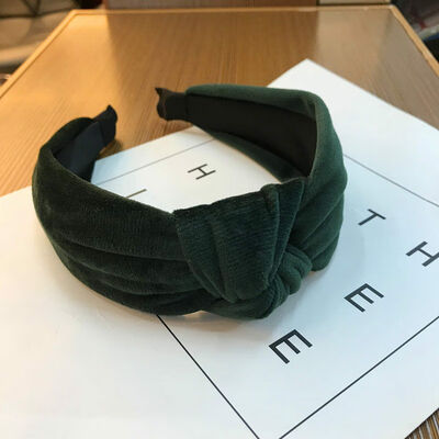 

Women Lovely Bowknot Cross Knot Wide Solid Hairband Boho Headband Accessory