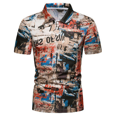 

Mens Summer Hawaiian Vacation Casual Shirt Print Short Sleeve Shirt Top