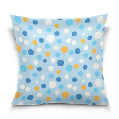 

ALAZA Throw Pillow Cover 16 X 16 inch Cushion Cover with Colorful Dot Printed Pillowcase