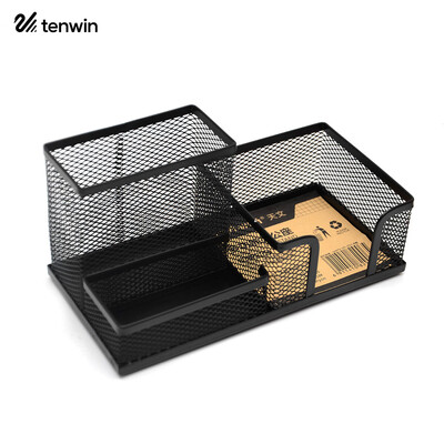 

TEN-WIN Multi-functional Mesh Desktop Organizer Storage Caddy Pen Holder Stand Stationery Container for Office School Student Supp