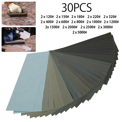 

30102Pcs 60 To 5000 Grit Sandpaper Assortment for Automotive Sanding