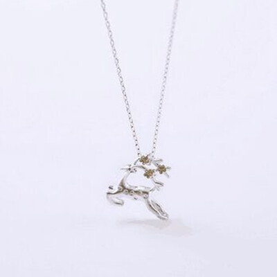 

Deer Antler Christmas Gift Elk Reindeer Pendant Necklace Charm Women Lady Beauty