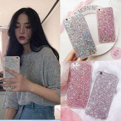 

Soft Silicone Bling Glitter Shockproof Slim Case Cover For iPhone 6 6S 7 Plus