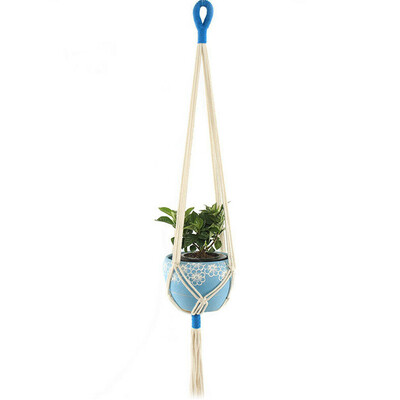 

Cotton Rope Net Flower Plant Hanger Net Handmade Macrame Rope Plant Hanger Garden Flower Pot Holder Hanging Basket Decor