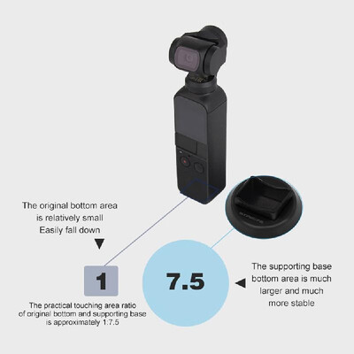 

Desktop Handheld Stabilizer Base Holder Mount Stand Anti-skid Supporting Base Compatible for DJI OSMO Pocket Handheld Gimbal Camer
