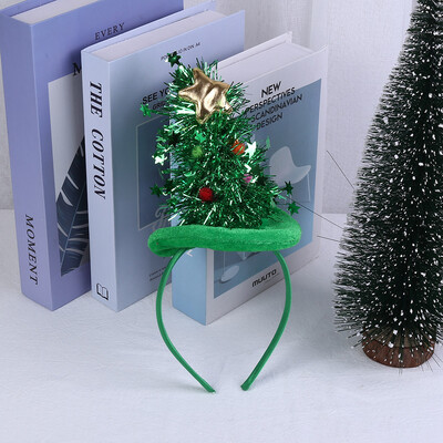 

Siaonvr Christmas Headband Santa Xmas Party Decor Toy Hair Band Clasp Head Hoop
