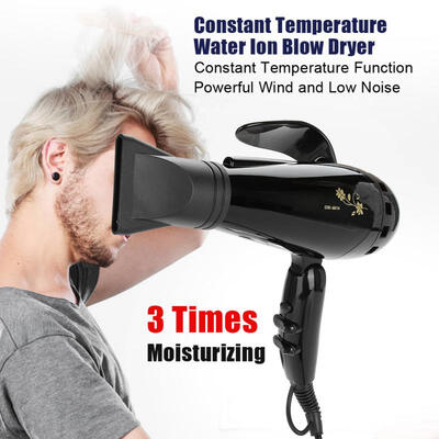 

Greensen 3000W Constant Temperature Water Ion Blow Dryer Foldable Electric Hair Dryer