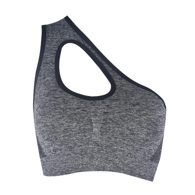 

Sexy One Shoulder Sports Bra Women Fitness Yoga Bras Padded Sport Underwear