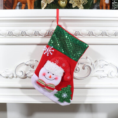 

Tailored Christmas Candy Gift Bag Decoration Props Santa Elk Socks
