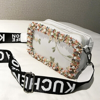 

Tailored Womens Shoulder Bag Ethnic Style Diagonal Cross Bag Solid Color Square Bag